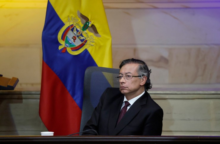 El presidente de Colombia, Gustavo Petro, durante la instalación del nuevo periodo legislativo para el Congreso colombiano, en Bogotá (Colombia). Foto La Hora: EFE