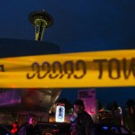 Policía de Seattle en escena del tiroteo registrado el lunes. Foto La Hora: EFE