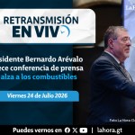 El presidente Bernardo Arévalo ofrece una conferencia de prensa para anunciar las medidas que adoptará el Gobierno ante el alza en los precios de los combustibles.
