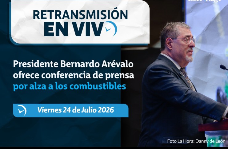 El presidente Bernardo Arévalo ofrece una conferencia de prensa para anunciar las medidas que adoptará el Gobierno ante el alza en los precios de los combustibles.