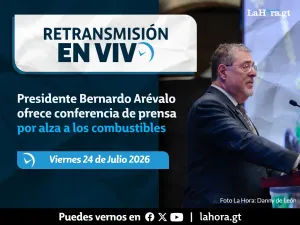 Retransmisión: Presidente Bernardo Arévalo ofrece conferencia de prensa por alza a los combustibles