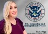 La abogada de "Los Milagros", Alexandra Lozano, investigada por el USCIS por caso de estafas con visas. Arte La Hora: Alejandro Ramírez