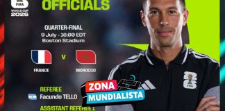 Otra polémica de la FIFA: Cinco árbitros argentinos dirigirán el Francia vs. Marruecos La FIFA, en una decisión polémica, designó a cinco árbitros argentinos para dirigir los cuartos de final del Mundial 2026 entre Francia y Marruecos.