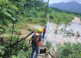Archivo de un desbordamiento de río por lluvias constantes. Foto La Hora: Conred