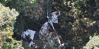 Aeronave es ubicada en zona montañosa del municipio de San Miguel Pochuta, Chimaltenango. Foto La Hora: CVB.
