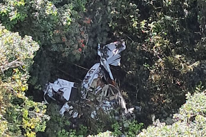 Artes LH (16) Aeronave es ubicada en zona montañosa del municipio de San Miguel Pochuta, Chimaltenango. Foto La Hora: CVB.