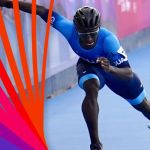 Otro oro para Guatemala: Faberson Bonilla se impone en los 200 metros meta contra meta. Foto La Hora: COG.