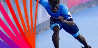 Otro oro para Guatemala: Faberson Bonilla se impone en los 200 metros meta contra meta. Foto La Hora: COG.