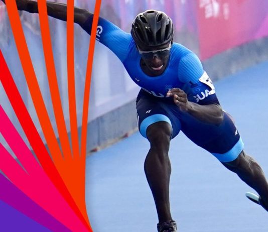 Otro oro para Guatemala: Faberson Bonilla se impone en los 200 metros meta contra meta. Foto La Hora: COG.