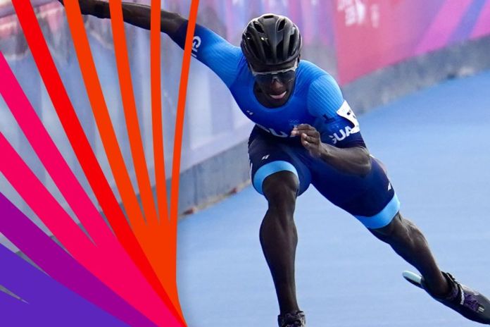 Artes LH (18) Otro oro para Guatemala: Faberson Bonilla se impone en los 200 metros meta contra meta. Foto La Hora: COG.