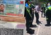 Hombre es descubierto con licencia falsa durante operativo y recibe multa de Q1 mil Hombre es descubierto con licencia falsa durante operativo y recibe multa de Q1,000. Foto La Hora: PMT.