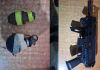 Dos supuestos integrantes del Barrio 18 son capturados con armas y explosivos. Foto La Hora: PNC.