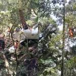 Así fue el rescate de una de las víctimas del accidente aéreo en Chimaltenango