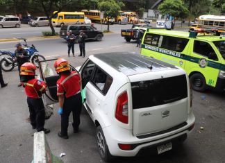 Ataque armado registrado en la zona 4 capitalina. Foto La Hora: CBM