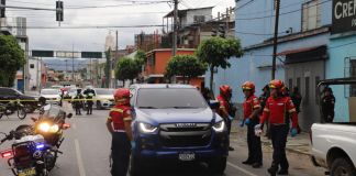Ataque armado registrado en la colonia La Reformita en la zona 12 capitalina. Foto La Hora: CBM