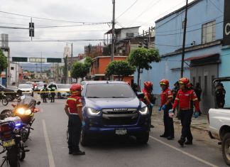 Ataque armado registrado en la colonia La Reformita en la zona 12 capitalina. Foto La Hora: CBM