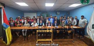 48 Cantones de Totonicapán rechazan aumento a combustibles y se oponen al subsidio estatal. Foto La Hora: FB/ 48 Cantones de Totonicapán.