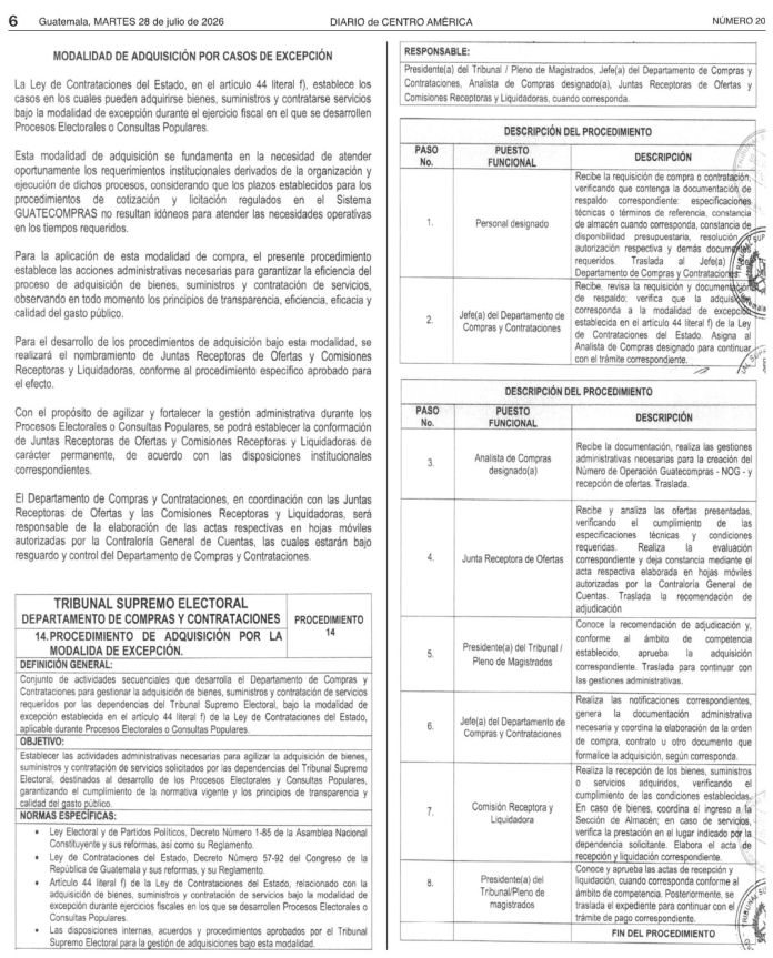 acuerdo 242 y 243 TSE