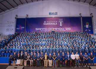 Delegación de atletas juramentados para los Juegos Centroamericanos y del Caribe, Santo Domingo 2026. Foto La Hora: COG