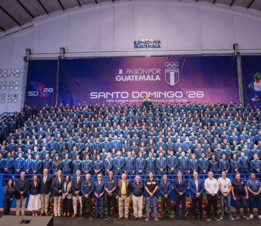Delegación de atletas juramentados para los Juegos Centroamericanos y del Caribe, Santo Domingo 2026. Foto La Hora: COG