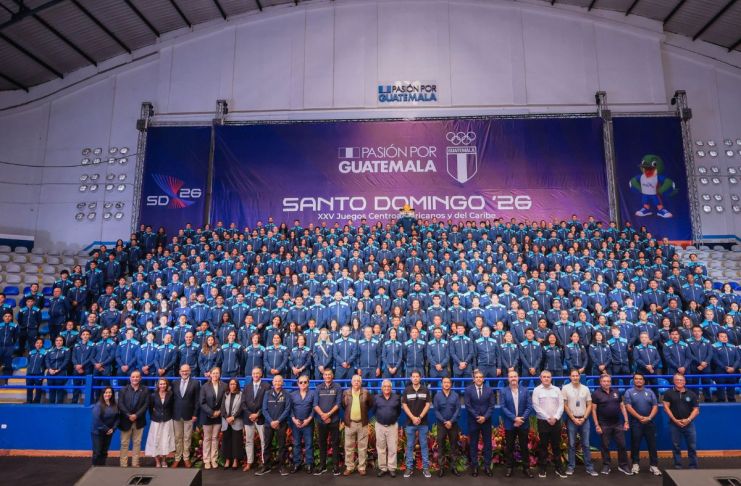 Delegación de atletas juramentados para los Juegos Centroamericanos y del Caribe, Santo Domingo 2026. Foto La Hora: COG