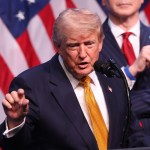 Donald Trump en conferencia de prensa en Ankara, Turquía, en el marco de la cumbre de la OTAN