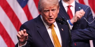Donald Trump en conferencia de prensa en Ankara, Turquía, en el marco de la cumbre de la OTAN