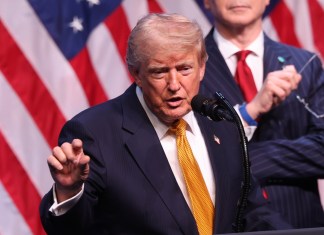 Donald Trump en conferencia de prensa en Ankara, Turquía, en el marco de la cumbre de la OTAN