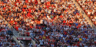 La gradería en el Mundial