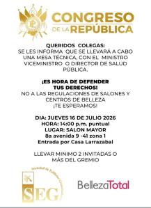 Estilistas se reuniran con Salud para oponerse al pago de licencias y directores tecnicos