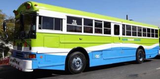 Atraco en bus de Express Mixco: capturan a supuesto asaltante y remiten a dos menores Bus de la ruta 14 Express Roosevelt Comunidad Mixco. Foto La Hoa: MuniMixco.