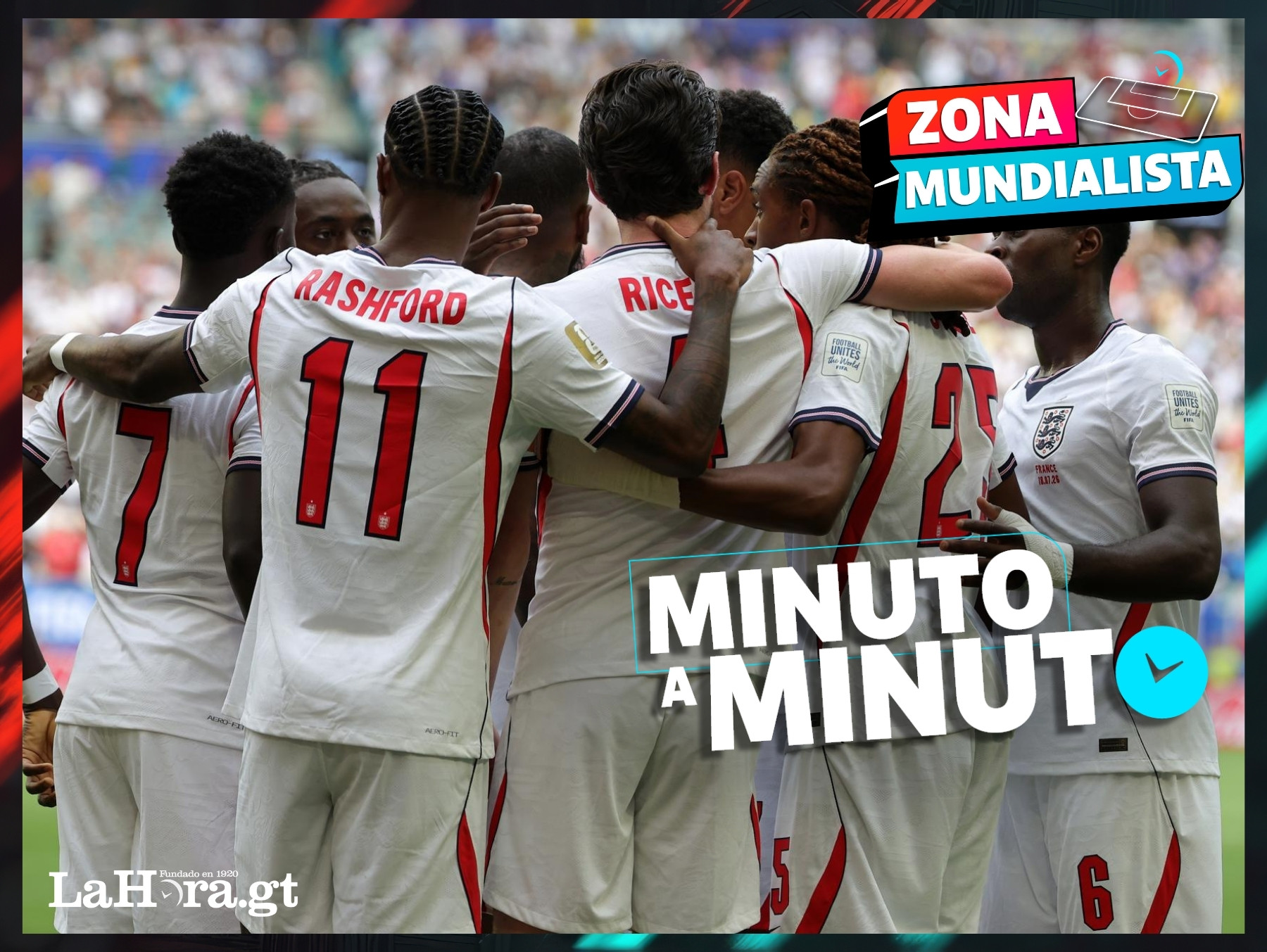 Minuto a minuto: ¡Goleada al medio tiempo! Inglaterra vence 4-