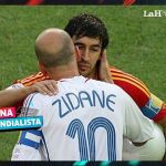 El único partido entre Francia y España en Mundiales se dio en los octavos de final de Alemania 2006, cuando La Roja intentó "jubilar" a Zidane.