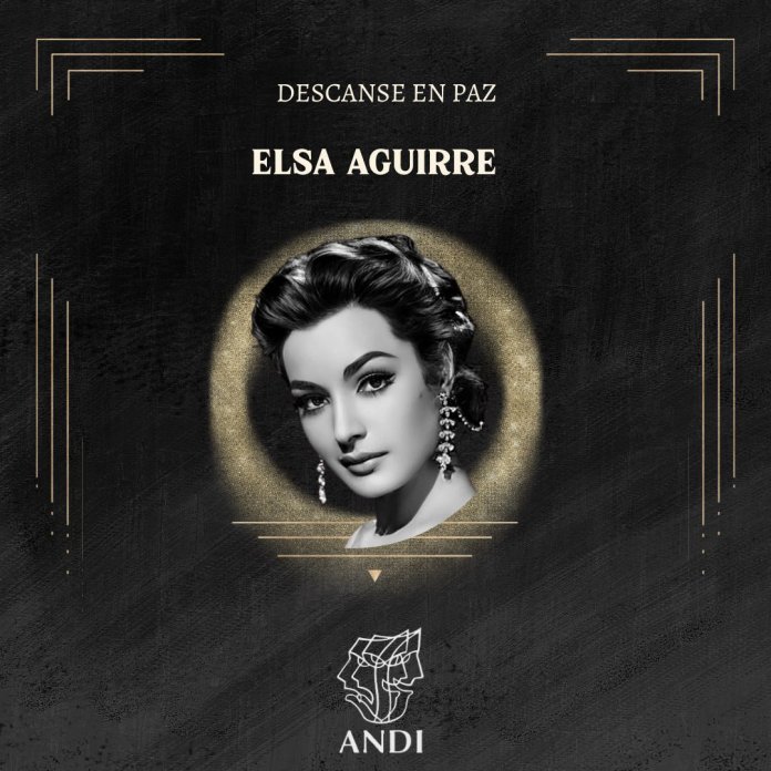Elsa Aguirre Fallece Elsa Aguirre, actriz mexicana recordada por sus papeles en la época de oro del cine mexicano. Foto: ANDI.