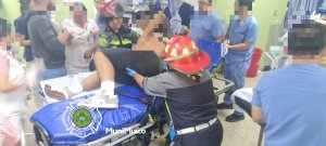 Víctima de ataque armado en la zona 6 de Mixco. Foto: @BomberosM_Mixco.