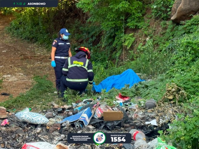 Hombre Localizan cuerpo calcinado en un basurero clandestino en Santa Catarina Mita, Jutiapa. Foto La Hora: Asonbomd.