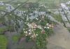 Inundación registrada en el caserío El Rosario, municipio de Chahal, Alta Verapaz. Foto La Hora: Conred