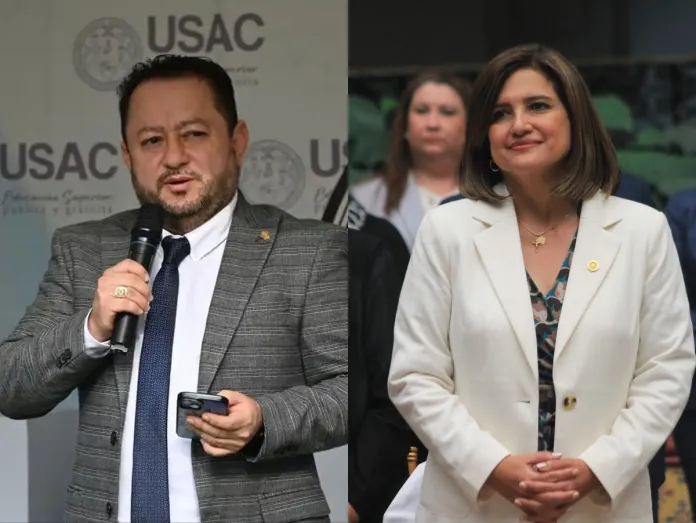 Karin WM La vicepresidenta pidió al Ministerio Público investigar el origen de publicaciones que la relacionan con el rector de la Usac.