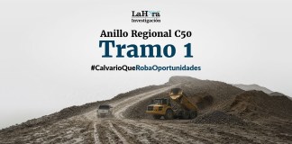 Anillo Regional C50, ¿el nuevo Odebrecht? El tramo 1 de los Córdova arrastra retrasos desde su adjudicación Anillo Regional C-50. Foto La Hora: Víctor García