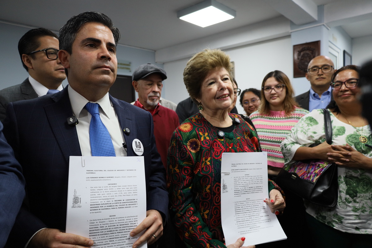 La magistrada titular Astrid Lemus y el magistrado suplente Luis Fernando Bermejo fueron electos por el CANG por medio de una asamblea. Foto La Hora: La Hora.