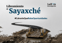 Libramiento en Sayaxché
