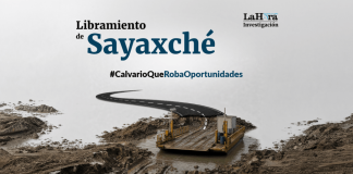 Libramiento en Sayaxché