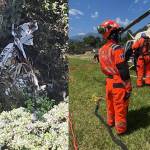 Lugar del accidente de la aeronave es de difícil acceso, coordinan más helicópteros para rescate