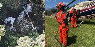 Lugar del accidente de la aeronave es de difícil acceso, coordinan más helicópteros para rescate