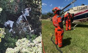 Lugar del accidente de la aeronave es de difícil acceso, coordinan más helicópteros para rescate