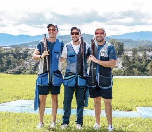 Los hermanos Jean Pierre, Hebert y Fernando Brol conquistaron la medalla de oro en tiro con armas de caza en Santo Domingo 2026.