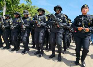 La Policía Nacional Civil se refuerza con la graduación de un comando antinarcótico. Foto: PNC. Foto La Hora: Cortesía MINGOB
