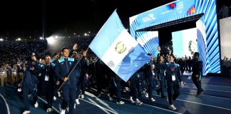 Participación de Guatemala en la ceremonia de inauguración de los Juegos Centroamericanos y del Caribe Santo Domingo 2026. Foto La Hora: COG