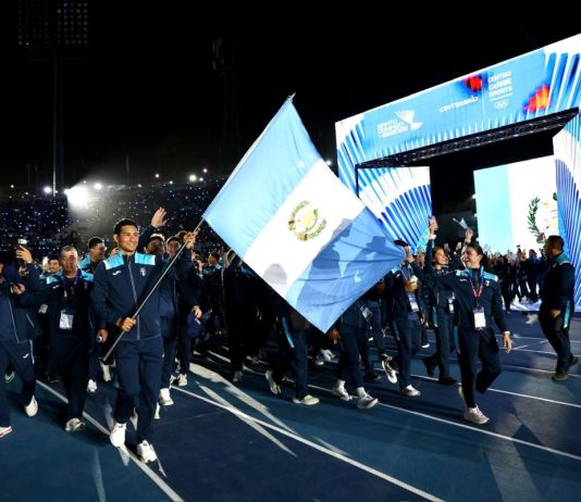 Participación de Guatemala en la ceremonia de inauguración de los Juegos Centroamericanos y del Caribe Santo Domingo 2026. Foto La Hora: COG
