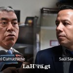Los exfiscales Rafael Curruchiche y Saúl Sánchez fueron beneficiados por la jueza María Sandoval con el rechazo de dos ordenes de captura. Foto La Hora: La Hora.